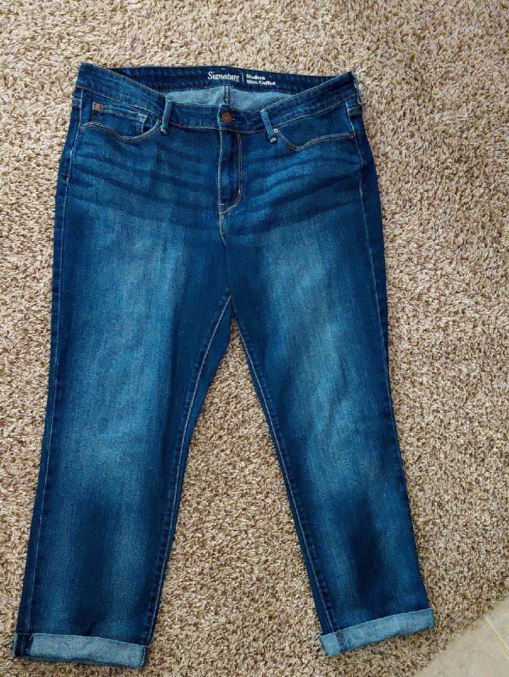 Signature Dark Blue Boyfriend Jeans